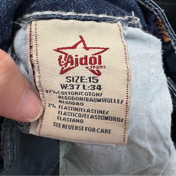 LA Idol Bootcut Dark Wash Denim Jeans Stretch - Picture 7 of 7